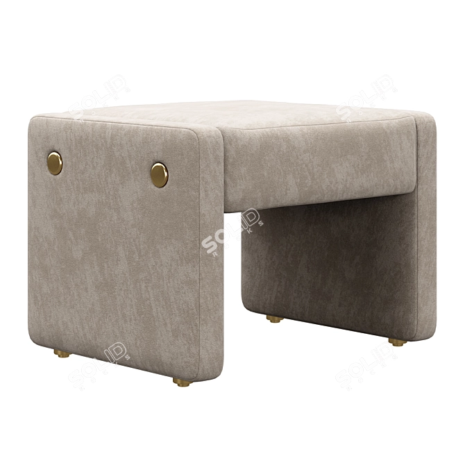 Luxury Elke Stool: Premium Comfort 3D model image 4