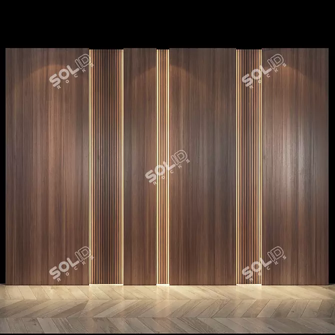 49 Wall Panel: Stylish and Functional 3D model image 1