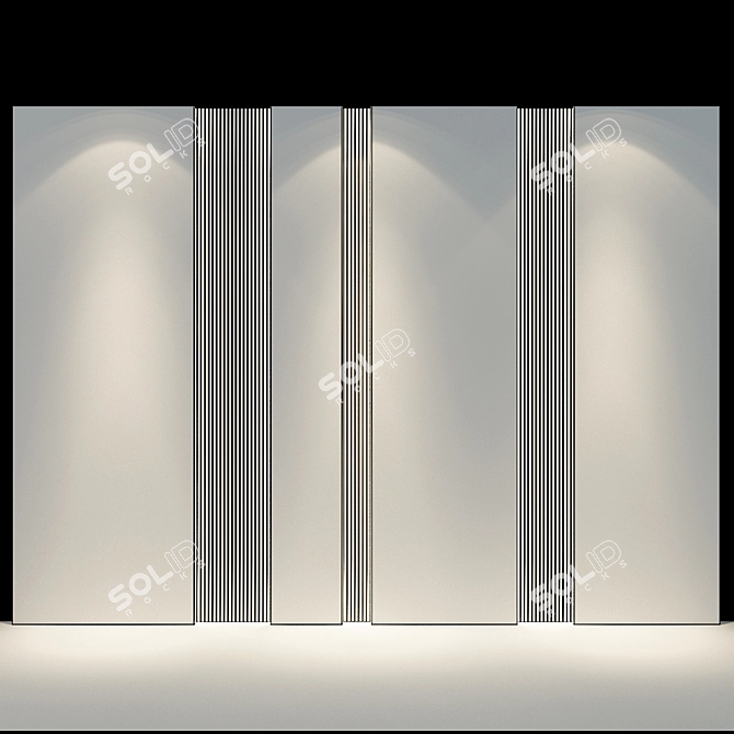 49 Wall Panel: Stylish and Functional 3D model image 2