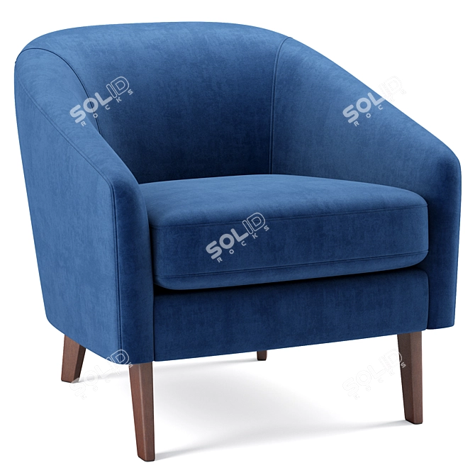 Sleek and Stylish Jonah Chair 3D model image 3