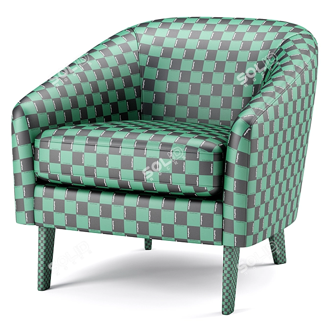 Sleek and Stylish Jonah Chair 3D model image 4