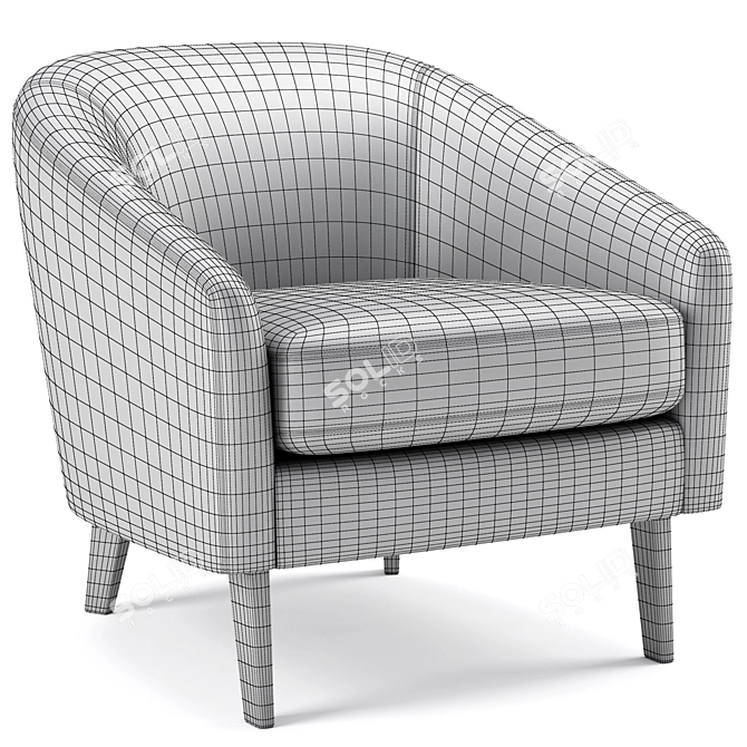 Sleek and Stylish Jonah Chair 3D model image 5