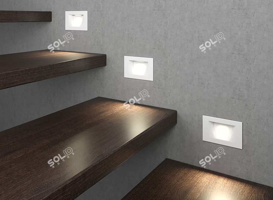 Sleek LED Staircase Luminaire - Integrator IT-731 3D model image 4