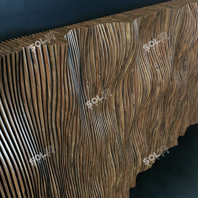 Parametric Panel for Hall Design 3D model image 3