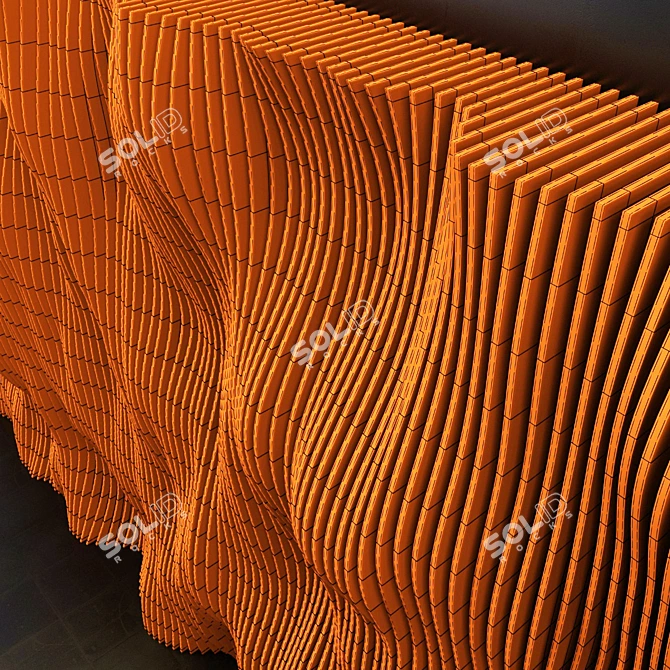 Parametric Panel for Hall Design 3D model image 7