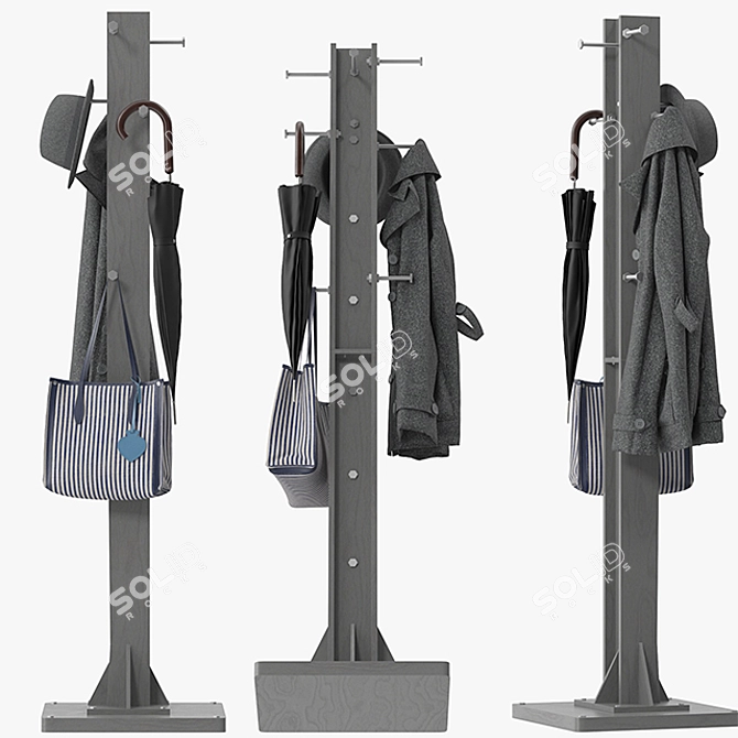 Stylish Byxbee Coat Stand 3D model image 3