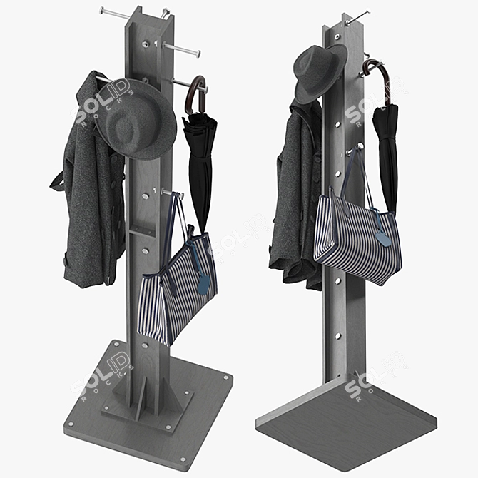 Stylish Byxbee Coat Stand 3D model image 4