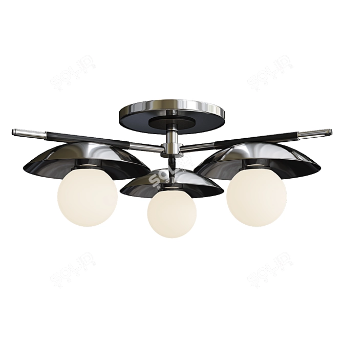 Julien Modern Flushmount Lighting 3D model image 1