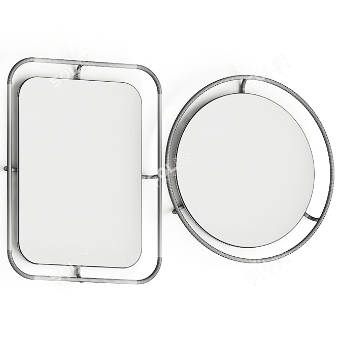 Sleek Benson Mirrors for Chic Interiors 3D model image 2