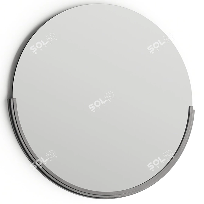 Title: Coralie Round Mirror: Elegant Design, Classic Charm 3D model image 4