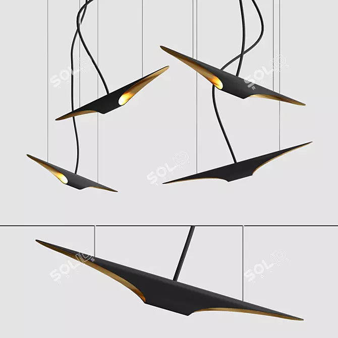 Innovative 60cm Creative Lighting 3D model image 1