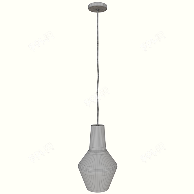 Elegant Romeo Pendant Light 3D model image 4