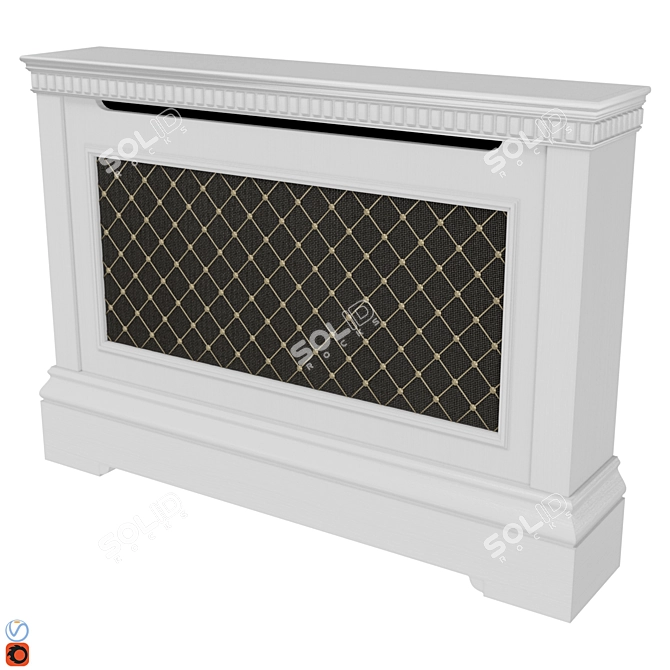 Elegant Mesh Radiator Shield 3D model image 1