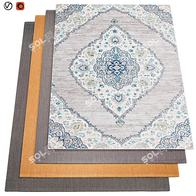 Luxury Carpets | High-Quality Textures 3D model image 1