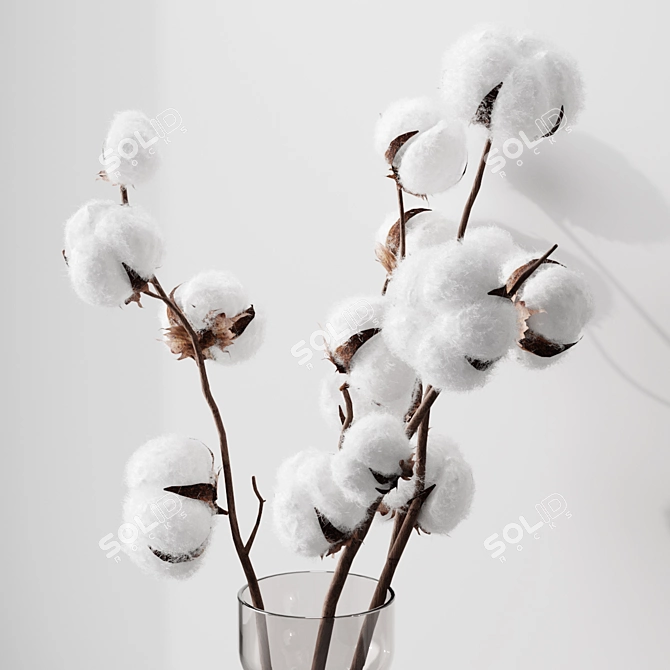  Soft Cotton Hair and Fur for Realistic Rendering 3D model image 2