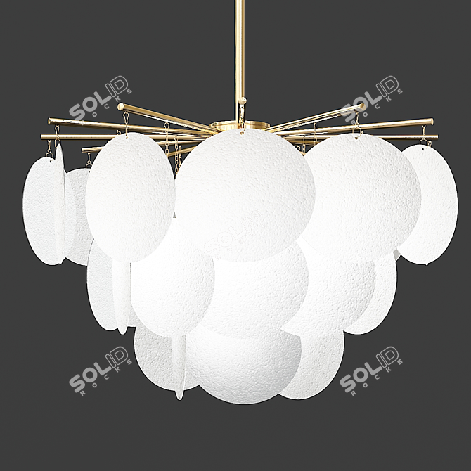 Frost Chandelier: Timeless Elegance for Your Space 3D model image 3