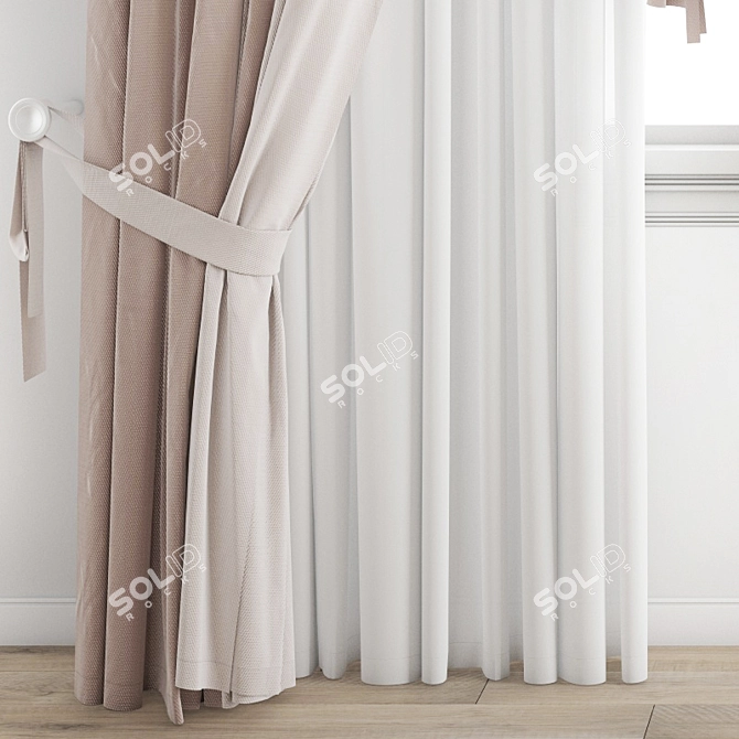 Defining Elegance: Curtain 299 3D model image 2