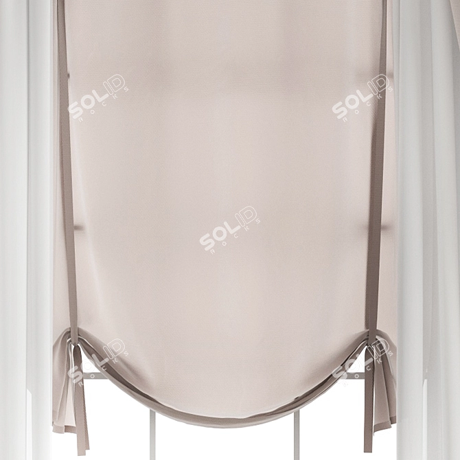 Defining Elegance: Curtain 299 3D model image 4