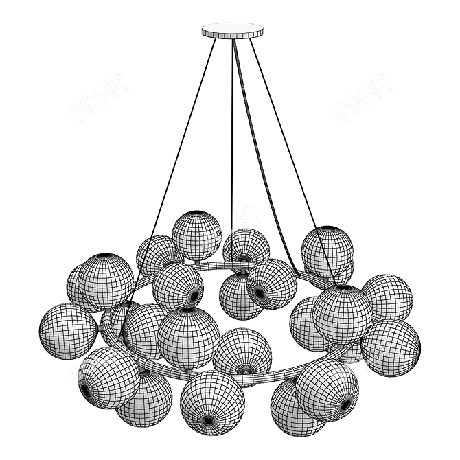 Elegant Illumination: LINDA Chandelier 3D model image 3