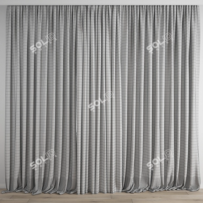 Polygonal Curtain Model 3D model image 5