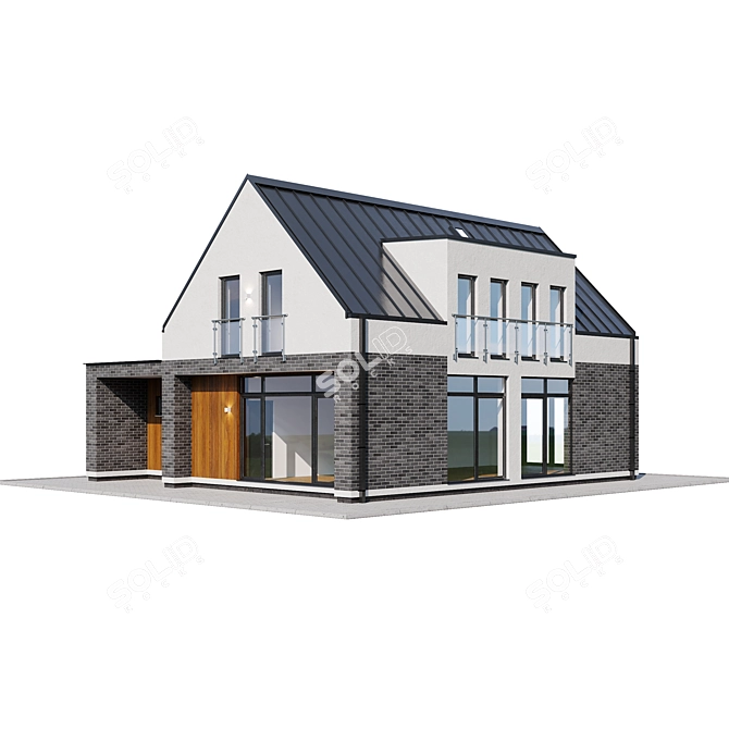 Modern Luxury Villa 3D model image 3