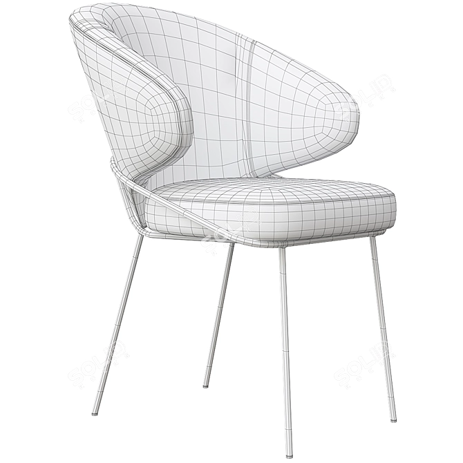 Elegant Kinley Dining Chair | Modern Design 3D model image 7