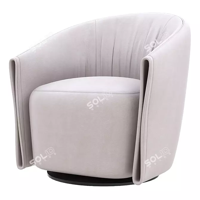 Light Luxury Sofa Chair | Modern and Elegant Design 3D model image 1