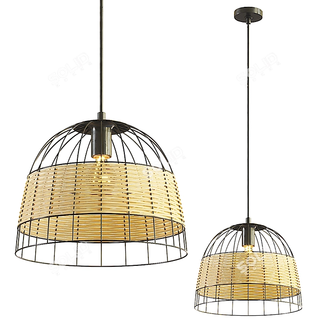 Eglo ANWICK 43311 Pendant: Stylish and Modern 3D model image 1