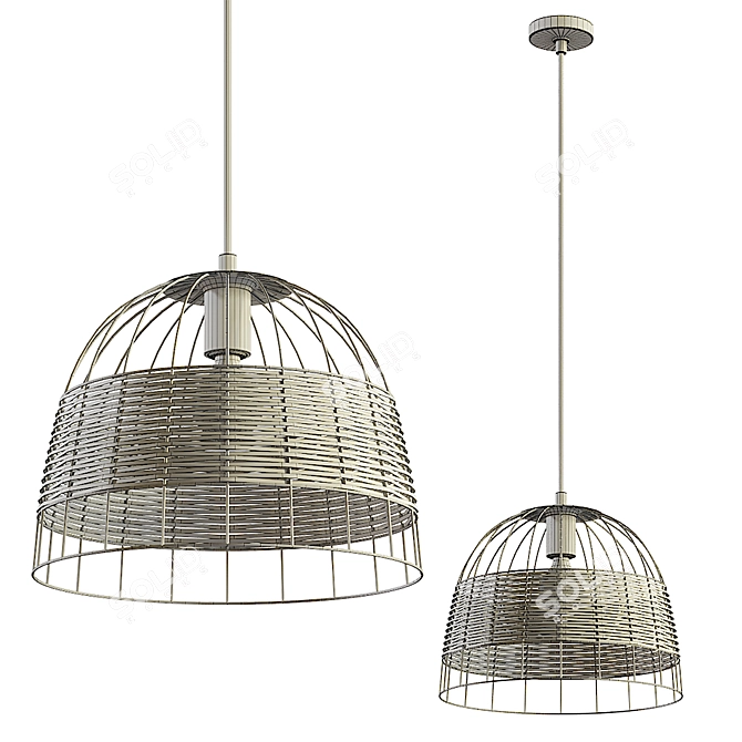 Eglo ANWICK 43311 Pendant: Stylish and Modern 3D model image 2