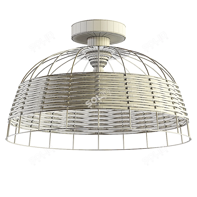 Elegant ANWICK 43398 Ceiling Light 3D model image 2