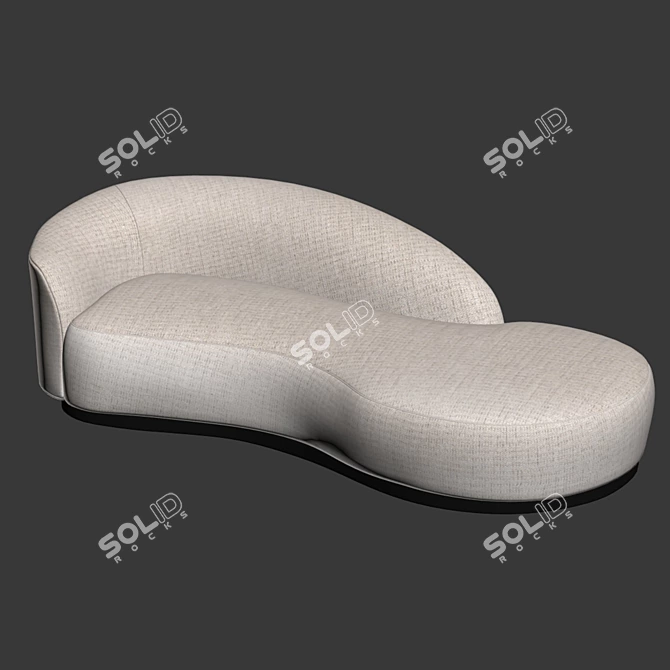 Organic Shape, Pausa Upholstery: Sofa Bernd 3D model image 4