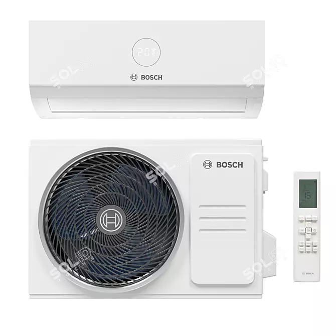 Bosch CL3000i: Smart Inverter Air Conditioner 3D model image 1