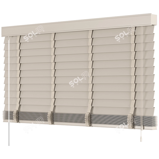 Sleek Venetian Blinds | NEXT | 120 cm 3D model image 3