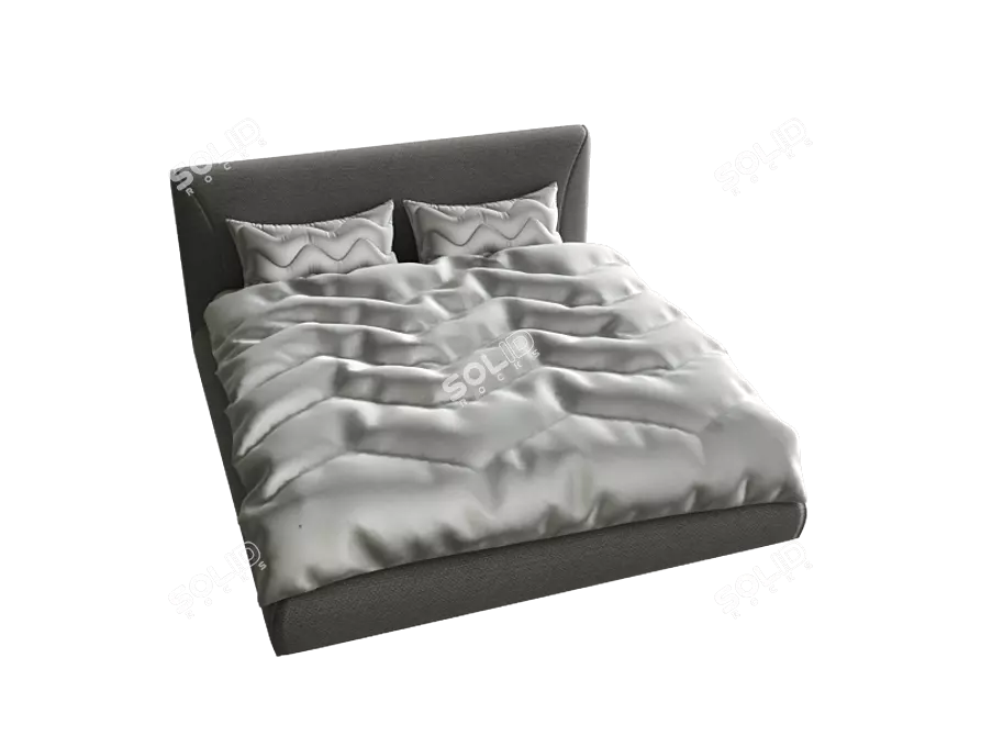 Modern Style Bed 3D model image 1