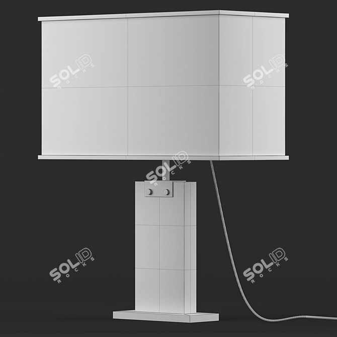 Rectangular Crystal Accent Lamp 3D model image 5