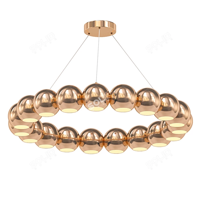 Sleek Timebeus Pendant 3D model image 1