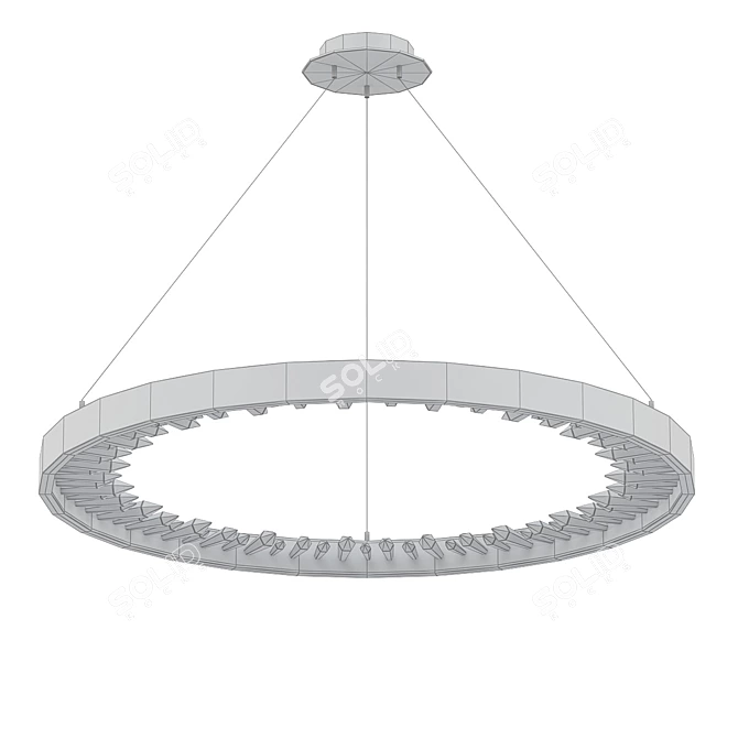 Elegant Jenter Ring Chandelier 3D model image 2