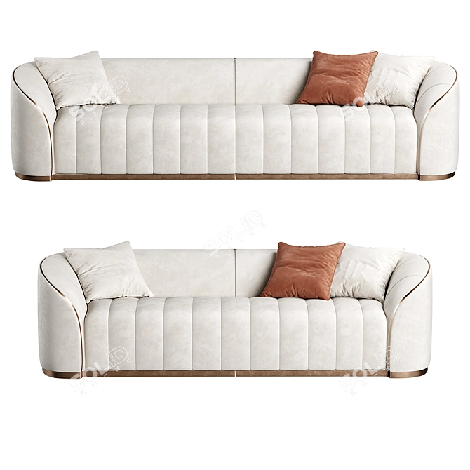 Luxury Pierre Sofa - Italian Glamour 3D model image 4