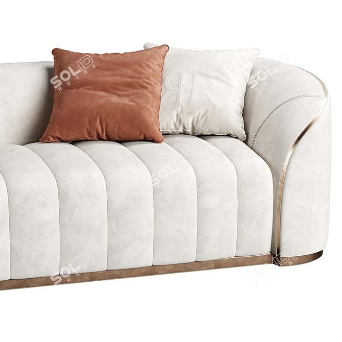 Luxury Pierre Sofa - Italian Glamour 3D model image 5