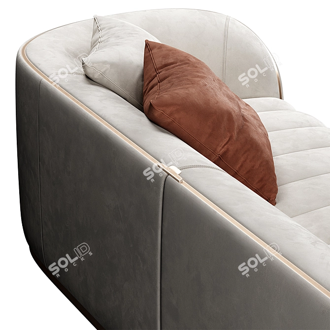 Luxury Pierre Sofa - Italian Glamour 3D model image 6