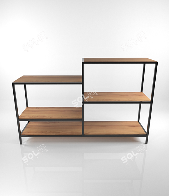 Industrial Loft Shelving 3D model image 1