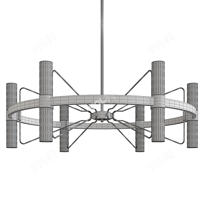 Transit Elegance Chandelier 3D model image 2