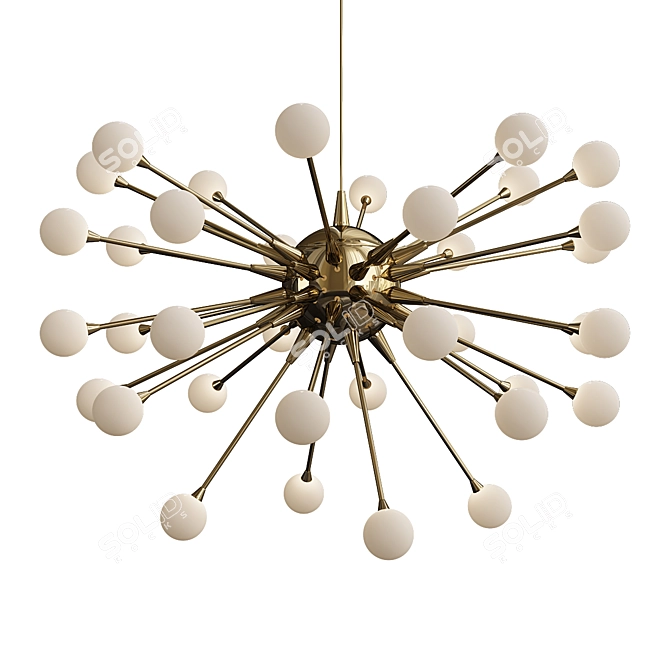 Impulse Modern Chandelier 3D model image 1