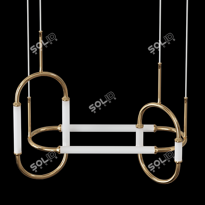 Elegant Hover Pendant Light 3D model image 1