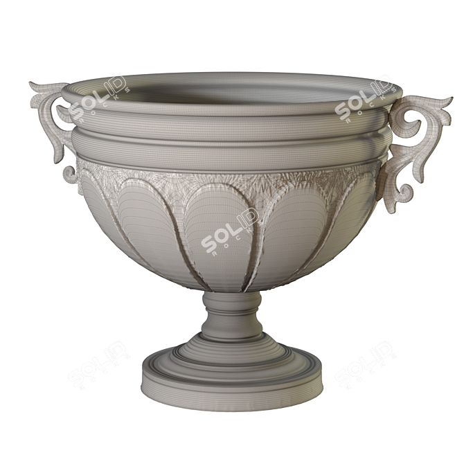 ZELENA Antique Metal Amphora 3D model image 6