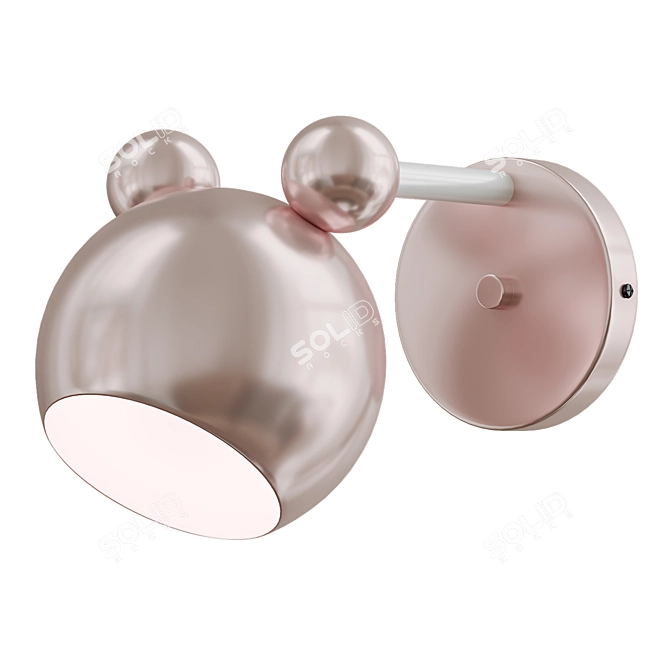 Nordic Mouse Wall Light 3D model image 1