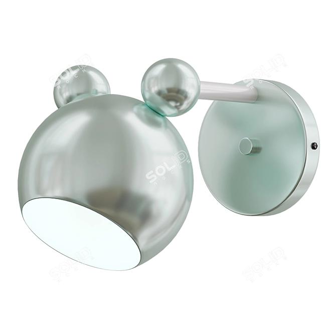 Nordic Mouse Wall Light 3D model image 2