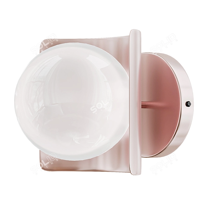 Candy Color Orb Wall Sconce 3D model image 3