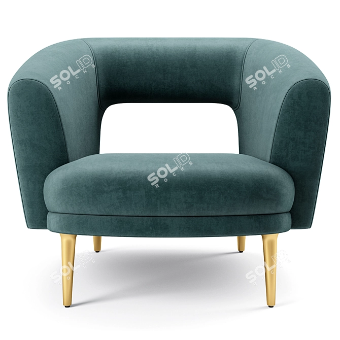 Stylish Millie Chair: Modern Elegance 3D model image 2