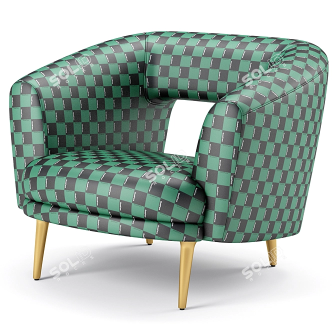Stylish Millie Chair: Modern Elegance 3D model image 5